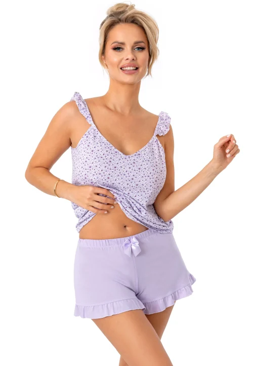 FIORELLA – Pijama damă premium, bumbac, top - 2 piese